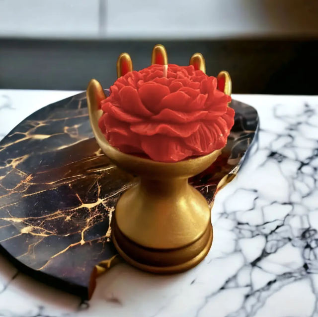 Premium Rose Scented Candle Set of 2 – A Luxurious Touch of Romance