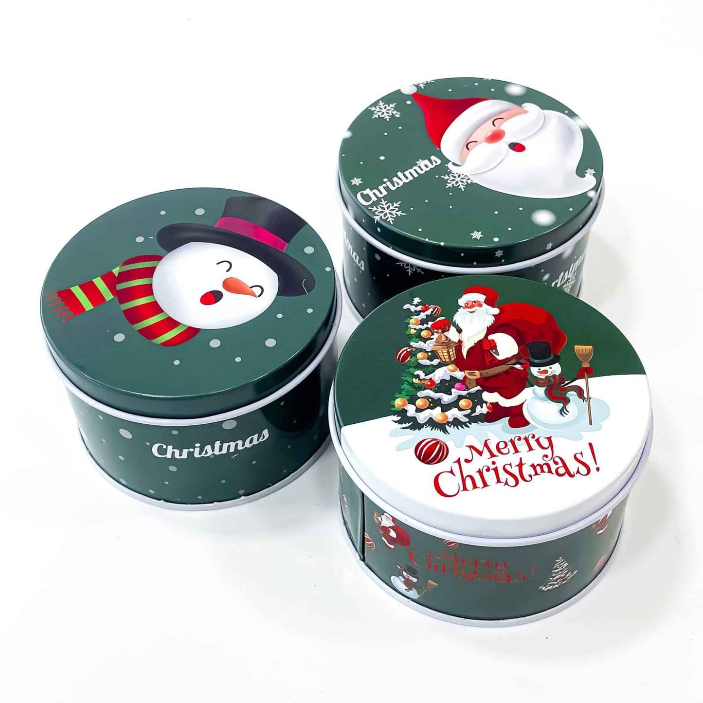 Christmas Decorative Tin Candle | Soy Wax & Vanilla Fragrance