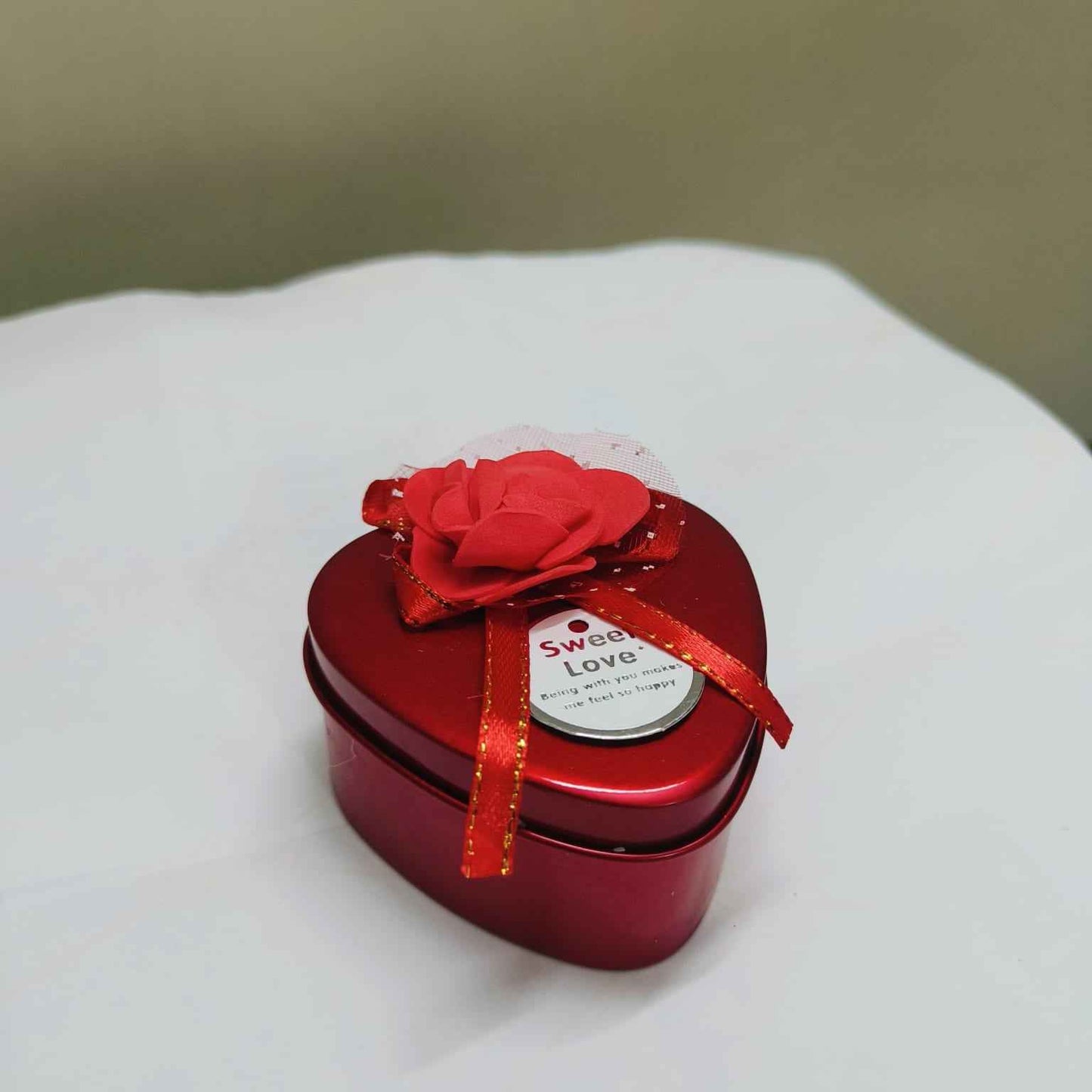 Red Heart-Shaped Scented Candle by Cozy Garden – Perfect Valentine's Gift