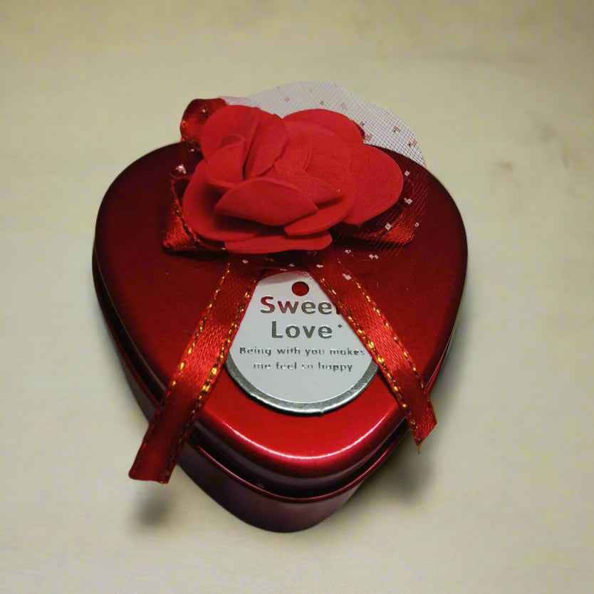 Red Heart-Shaped Scented Candle by Cozy Garden – Perfect Valentine's Gift