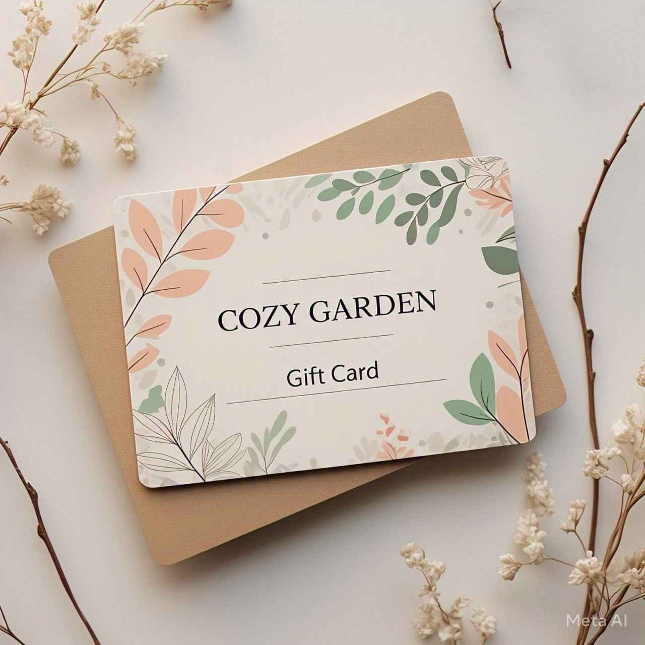 Cozy Garden Gift Card - A Thoughtful Gift