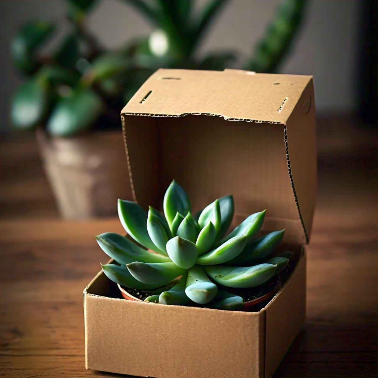 Stylish DIY Terrarium Kit - unique 8 inch Capsule Glass with live plants