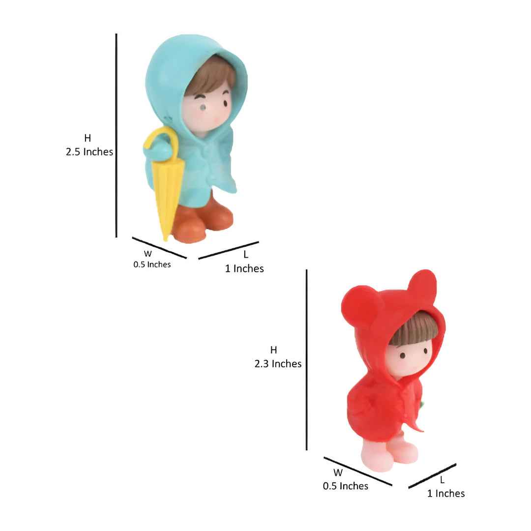 Miniature Couple Holding Umbrella - a cute gift and decor