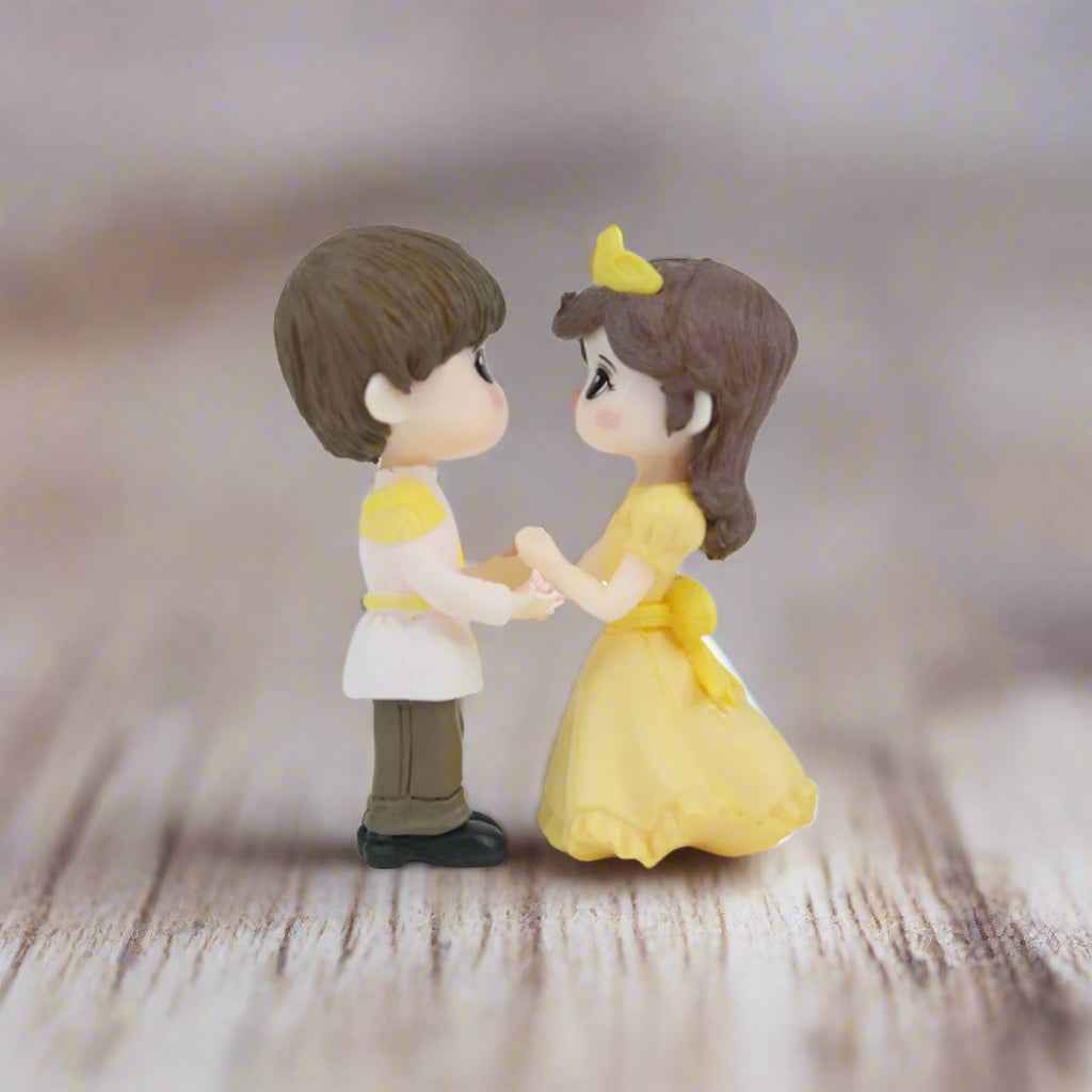 Cute Wedding Dress Couple Miniature - Cake Topper, Gift & Decor