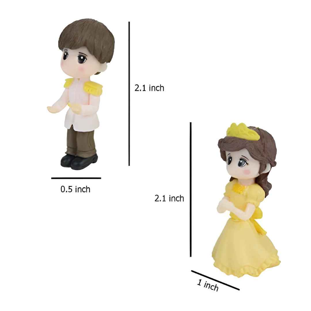 Cute Wedding Dress Couple Miniature - Cake Topper, Gift & Decor