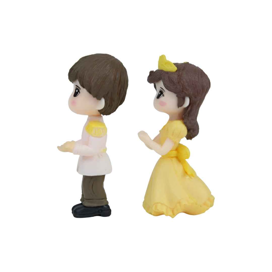 Cute Wedding Dress Couple Miniature - Cake Topper, Gift & Decor