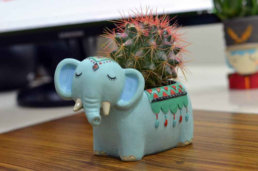 Cute Elephant Succulent Resin Pot