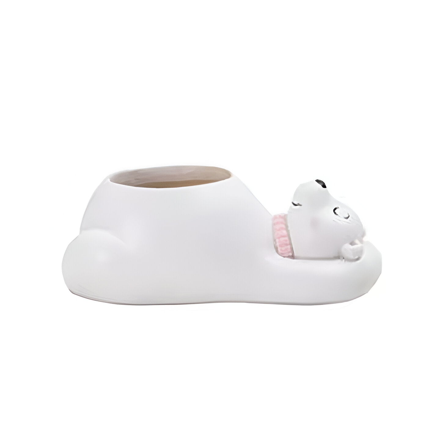 Sleeping Polar Bear Resin Pot - COZY GARDEN