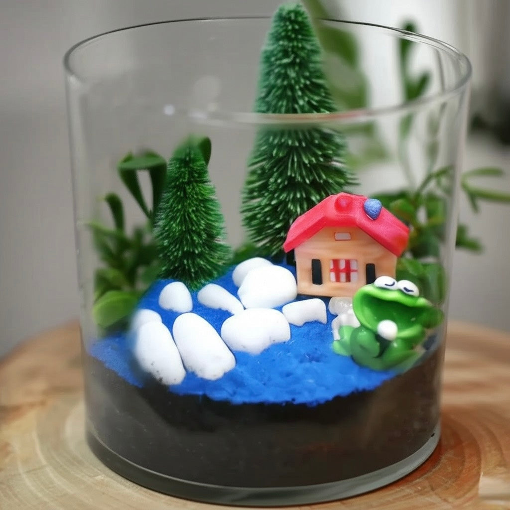 Stylish Glass Scenarium DIY Kit - COZY GARDEN