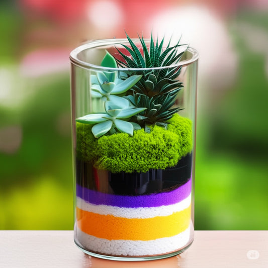 DIY Glass Planter Terrarium Kit – Create Your Own Mini Oasis (9 inches)