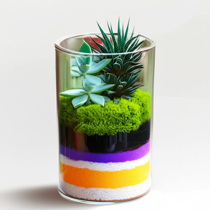 DIY Glass Planter Terrarium Kit – Create Your Own Mini Oasis (9 inches)
