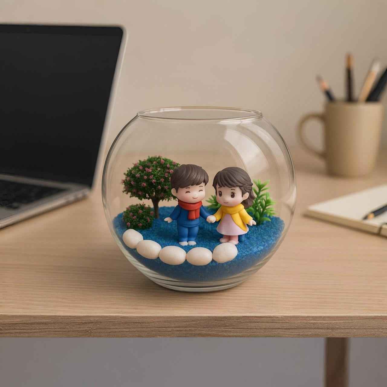 Cute Couple Miniature Garden Kit – Table Top Decor (Copy)