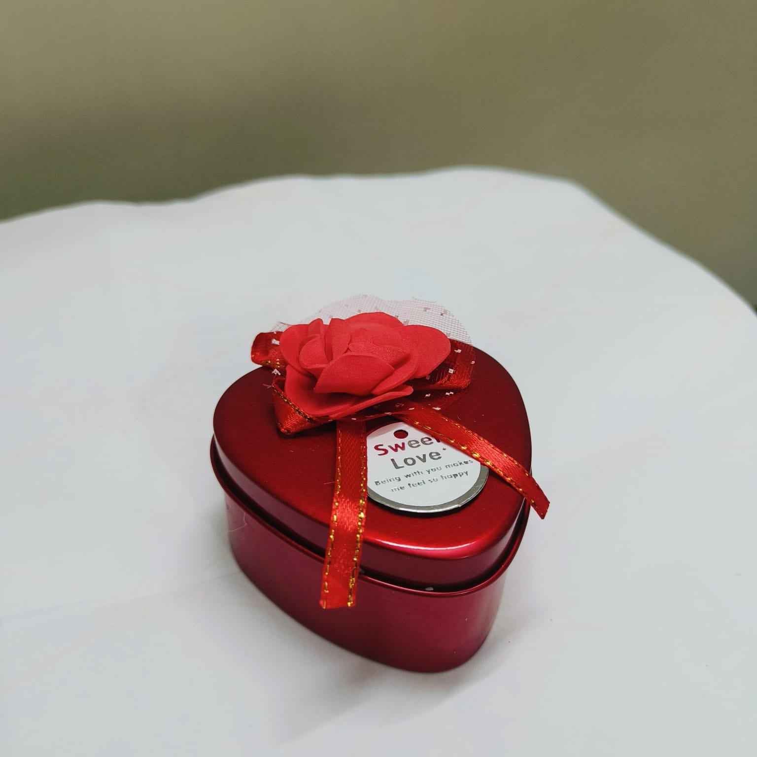Red Heart-Shaped Scented Candle by Cozy Garden – Perfect Valentine's Gift