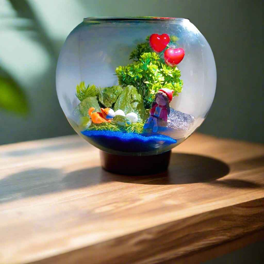 Girl by the Lake Miniature Garden DIY Kit | 8-inch bowl | Cozy Garden