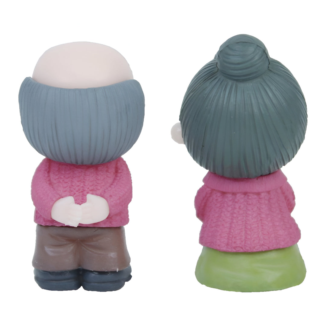 Imported Old Couple Miniature Figurine - a cute Gift for Grandparents - COZY GARDEN