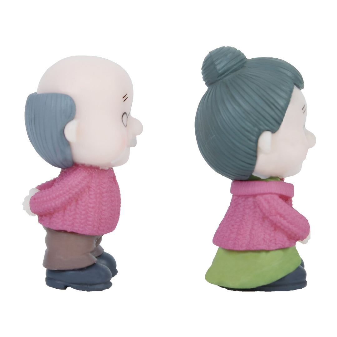 Imported Old Couple Miniature Figurine - a cute Gift for Grandparents - COZY GARDEN