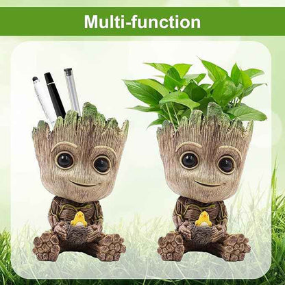 Groot Resin Planter Cum Pen Stand (6 inch)